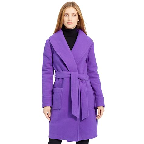 ralph lauren wool wrap coat.